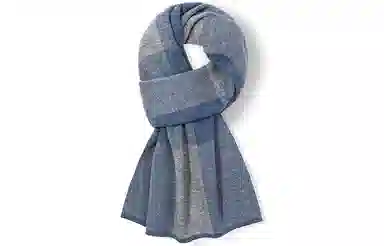 优幽兰 加厚 防风防寒保暖 绒线围巾 男款