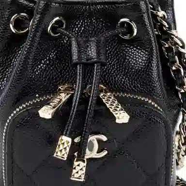 CHANEL 22B Bucket Bag Black