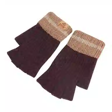 匹克 半指写字露指韩版针织毛线骑行保暖 绒线手套 男女同款情侣款