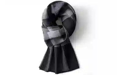 优幽兰 韩版 加厚防风防寒保暖 小众 绒线围巾 男款