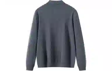 恒源祥 针织时尚翻领纯色毛衣 男款