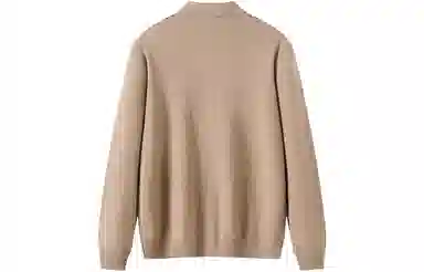 恒源祥 针织时尚翻领纯色毛衣 男款