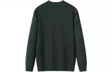 恒源祥 半高领花版纯色纯羊毛针织毛衣 男款