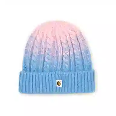 Aape Gradient Cartoon Scarf Blue Pink