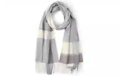 优幽兰 针织加厚护脖子防风防寒保暖休闲高级感 绒线围巾 男款