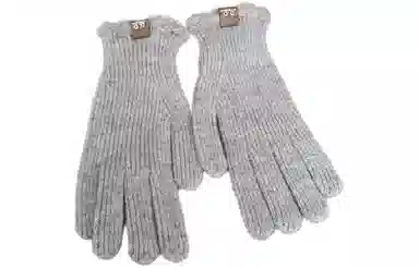 优幽兰 户外骑车纯色可触屏防寒防冻加绒加厚 旅游实用保暖出行 百搭小众设计感 通勤针织耐用护手 绒线手套 女款