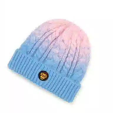 Aape Gradient Cartoon Scarf Blue Pink