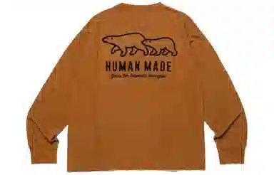 HUMAN MADE FW23 WOOL BLENDED LS T-SHIRT logoT