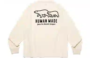 HUMAN MADE FW23 WOOL BLENDED LS T-SHIRT logoT