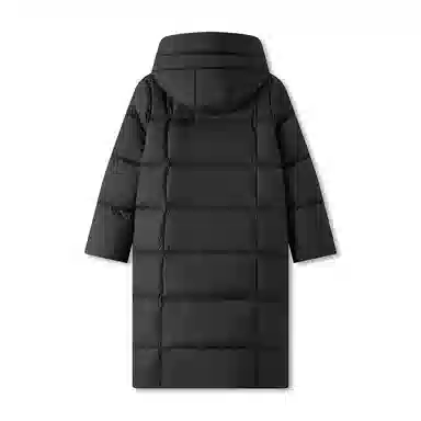 森马 超级植物系列 纯色防水加厚保暖连帽中长款羽绒服 女款