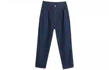 【dme】 高腰直筒休闲牛仔裤 女款 深牛仔蓝