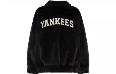 MLB Yankees Logo Fleece Jacket Black