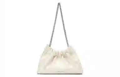 CHARLES&KEITH Soft Large Chain Tote Noir Cream