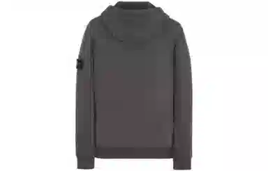 Stone Island FW23 Compass Zip Hoodie Lead Gray