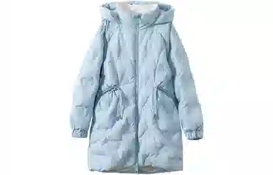 【dme】 休闲纯色连帽长袖羽绒服 女款