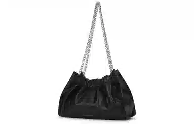 CHARLES&KEITH Soft Large Chain Tote Noir Cream