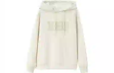 【dme】 字母印花连帽加绒宽松长袖卫衣 女款