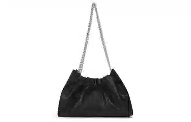 CHARLES&KEITH Soft Large Chain Tote Noir Cream