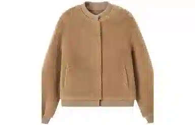 【dme】 时尚立领保暖大衣 女款 浅咖啡色