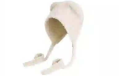 优幽兰 显脸小防风防寒加厚保暖可爱护耳高级感小众 聚酯纤维 绒线帽 女款