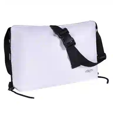 GF Nylon Messenger Bag White/Black