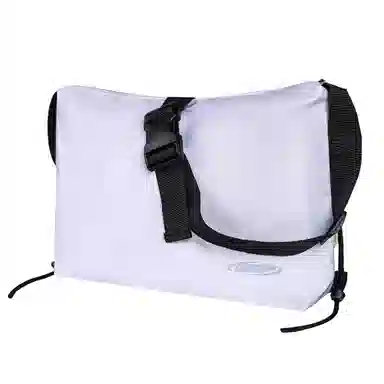 GF Nylon Messenger Bag White/Black