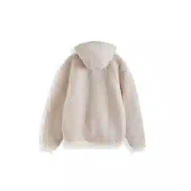 我是大卫 纯色短款羊羔绒拼色加厚保暖韩版休闲棉服 男女同款