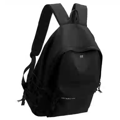 轻骑者 休闲大容量字母印花纯色初高中大学生上学通勤运动出游 织物 书包背包双肩包 男女同款情侣款 黑白色 韩版