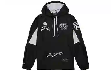 Mitchell & Ness x MASTERMIND WORLD Skull Logo Hoodie Black