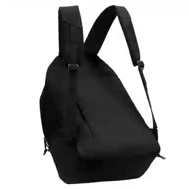 轻骑者 休闲大容量字母印花纯色初高中大学生上学通勤运动出游 织物 书包背包双肩包 男女同款情侣款 黑白色 韩版