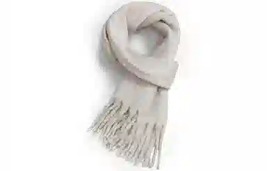 优幽兰 秋冬百搭时尚纯色显脸小针织加厚防风防寒保暖 外搭小众穿搭礼盒装 绒线围巾 女款