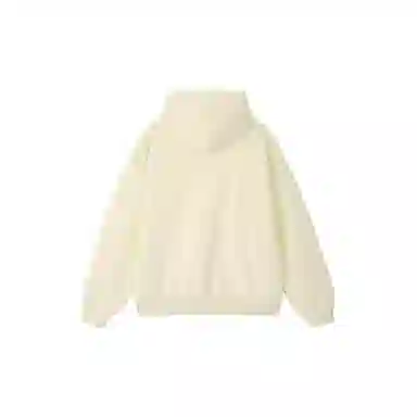 无畏东方纯色拉链卫衣外套纯色极简重磅休闲运动百搭连帽开衫 男女同款