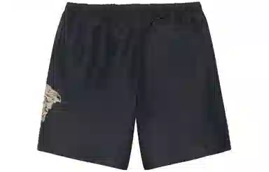 Versace FW22 Printed Drawstring Shorts Black