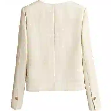 丝柏舍 小香风长袖单排扣圆领舒适简约气质截短外套 女款