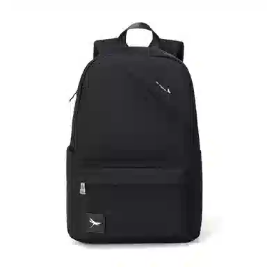 红蜻蜓 大容量轻便防水拉链开合 牛津布织物 书包背包双肩包 男款 黑色