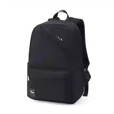 红蜻蜓 大容量轻便防水拉链开合 牛津布织物 书包背包双肩包 男款 黑色