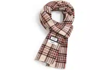 优幽兰 格子 加厚 防风防寒保暖 护脖子高级感韩系穿搭 绒线围巾 女款