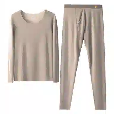 恒源祥 德绒无痕发热紧身打底保暖套装 男款