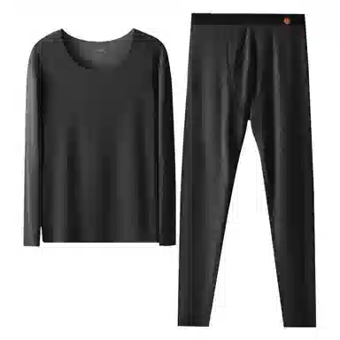 恒源祥 德绒无痕发热紧身打底保暖套装 男款