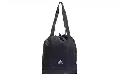 adidas Letter Print Shoulder Bag Gray Green