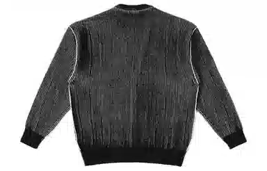 Dickies V-Neck Striped Cardigan Asphalt Black