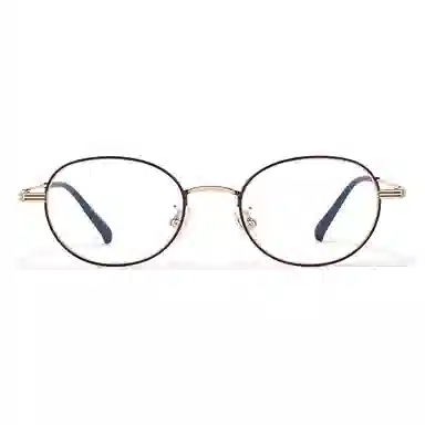 【联系客服可配度数】 佐川  超轻 钛文艺眼镜 高度数眼镜框复古椭圆近视眼镜 纯钛 圆形 光学镜架 男女同款情侣款 可配近视散光