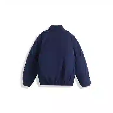 我是大卫 日系简约纯色立领保暖加厚休闲棉服 男女同款