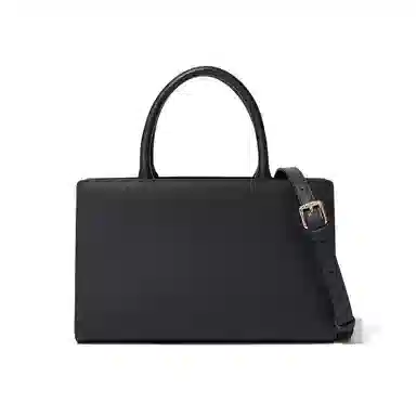 红蜻蜓 商务通勤时尚撞色 牛剖层革 单肩斜挎手提包 女款 黑色/绿色/白色