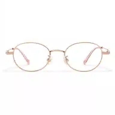 【联系客服可配度数】 佐川  超轻 钛文艺眼镜 高度数眼镜框复古椭圆近视眼镜 纯钛 圆形 光学镜架 男女同款情侣款 可配近视散光