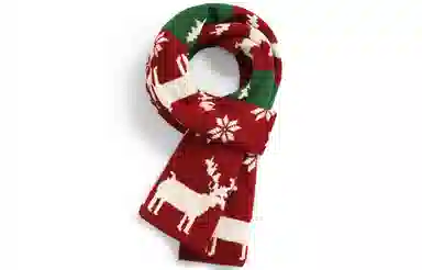 优幽兰 新年氛围感 秋冬季百搭潮流时尚仿羊绒加厚保暖护脖子大牌经典款防风防寒 绒线围巾 女款