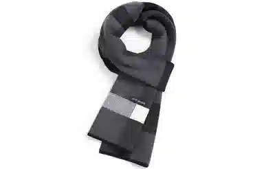 优幽兰 秋冬季经典格子撞色设计感学生百搭时尚防风防寒仿羊绒护脖子韩系高级感围脖脖套 绒线围巾 男女同款情侣款