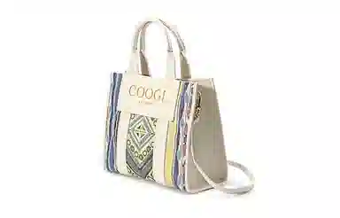 COOGI Sweater Pattern PU Tote