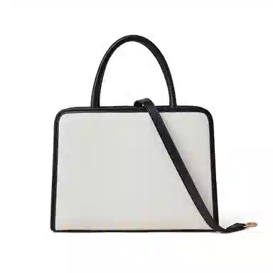 红蜻蜓 小香风通勤 牛皮 单肩斜挎手提包 常规 女款 白色