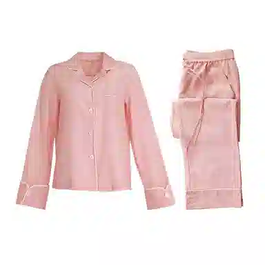 桑罗 新品桑蚕丝丝棉睡衣套装柔软透气亲肤自在秋冬可外穿 家居套装 女款